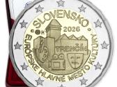 Slovakijos 2€ monetos 2026 Trenčin! - nuotraukos Nr. 2