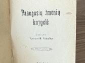 Paaugusių žmonių knygelė 1920 m. - nuotraukos Nr. 2