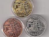 Trijų Bitcoin proginių monetų kolekcija - nuotraukos Nr. 2