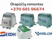 Orapūčių remontas Secoh, Hiblow su garantija