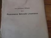 1918 m.knyga "Renanssaise Nationale Lituanienne" - nuotraukos Nr. 2