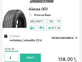 Vasarines padangos Bridgestone Alenza 225/65/r17 - nuotraukos Nr. 4