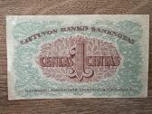 1922 m. Lietuvos banko 1 cento banknotas - nuotraukos Nr. 2