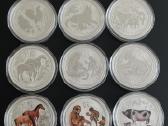 1oz sidabro monetos