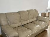Minkšta odinė sofa