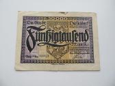 50 000 markiu , Duseldorf Vokietija , 1923