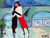 Paveikslas „Pasimatymas", painting "The Date" - nuotraukos Nr. 2
