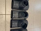 Wavin Kanion 130/90 Graphite. 5 nuolajos. Lietaus