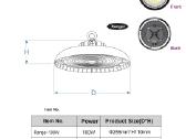 LED pramoninis Ufo šviestuvas - nuotraukos Nr. 5