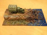 Diorama "susprogdintas tiltas"