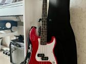 Gitara bosinė Squier Fender Mini raudona - nuotraukos Nr. 2