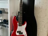 Gitara bosinė Squier Fender Mini raudona - nuotraukos Nr. 3