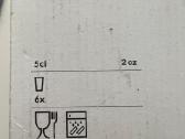 Naujos Ikea stiklinės 50 ml - nuotraukos Nr. 6