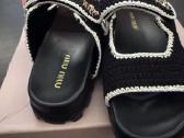 Miu Miu Crochet Knit Sandals - slepetes - nuotraukos Nr. 3