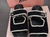 Miu Miu Crochet Knit Sandals - slepetes - nuotraukos Nr. 4