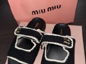 Miu Miu Crochet Knit Sandals - slepetes - nuotraukos Nr. 6