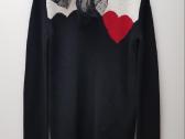 „Red Valentino“ moteriškas juodas baltas megztukas - nuotraukos Nr. 11