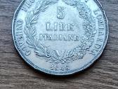 1848 metų 5 lirų sidabrinė Lombardijos moneta