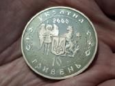 Ukraina 10 grivinų 2000 sidabras proginė - nuotraukos Nr. 2