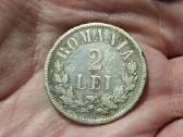 Rumunija 2 lei 1873 sidabras