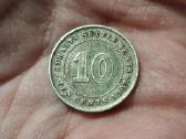 Sąsiaurio gyvenvietės 10 centų 1910 sidabras