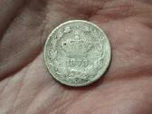 Rumunija 50 bani 1873 sidabras - nuotraukos Nr. 2