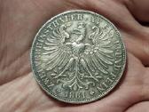 Frankfurtas 2 taleriai 1861 sidabras
