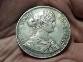 Frankfurtas 2 taleriai 1861 sidabras - nuotraukos Nr. 2