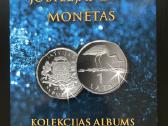 Latvijas lats monetas albums Latvia latai