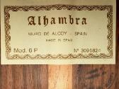 Klasikinė gitara Alhambra 6 P (Made in Spain) - nuotraukos Nr. 3