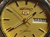 Auksu dengtas 1978 metu Seiko mechaninis laikrodis - nuotraukos Nr. 7