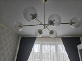Stilingas modernus 6 lempučių šviestuvas
