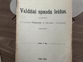 Valdžiai spaudą leidus 1905m