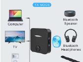Bluetooth 5.0 adapteris (imtuvas ir siųstuvas) 2-1 - nuotraukos Nr. 2