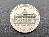 5 doleriai 2000m. Liberija unc.