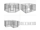 Šunų narvas Feandrea, iš 8 ploksčių 77 x 80 - nuotraukos Nr. 4