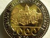 Uzbekijos moneta 1000 som
