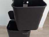 Juoda šiukšliadėžė 25l, metalinė - nuotraukos Nr. 3