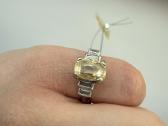 Platinos žiedas su safyru ir deimantais - nuotraukos Nr. 7