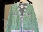 Sandro Paris cropped cardigan in fancy tweed