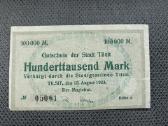100000 markių banknotas Tilžė 1923 m.