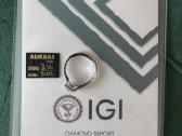 Auksinis žiedas su sertifikuotu deimantu (Igi) - nuotraukos Nr. 19