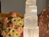Natūralaus selenito (Selenite) lempa – įspūdingas