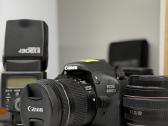 Canon 600d su priedais