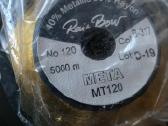 Auksinis metalizuotas siūlas Rai Bow 5000 m (Nt120 - nuotraukos Nr. 2