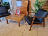Vintažinis mid century ąžuolinis kavos staliukas - nuotraukos Nr. 25