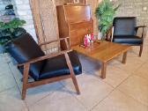 Vintažinis mid century ąžuolinis kavos staliukas - nuotraukos Nr. 26