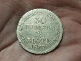 Lenkija 30 kapeikų 2 zlotai 1837 sidabras