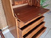 Vintažinė mid century tikmedžio komoda/sekreteras - nuotraukos Nr. 26