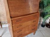 Vintažinė mid century tikmedžio komoda/sekreteras - nuotraukos Nr. 27